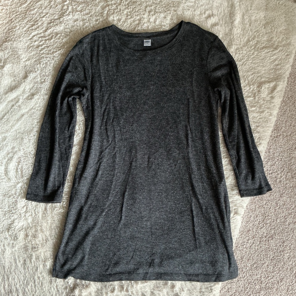 Old Navy Charcoal Gray Tunic Top